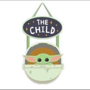Star Wars The Mandalorian The Child Baby Yoda Wooden Sign